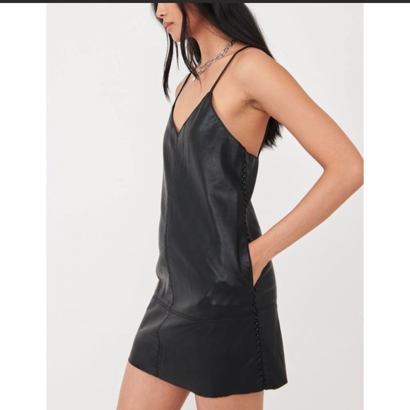Free People Dresses & Skirts - NEW Free People Slip Into Something Mini Dress in Dark Days XS NWT